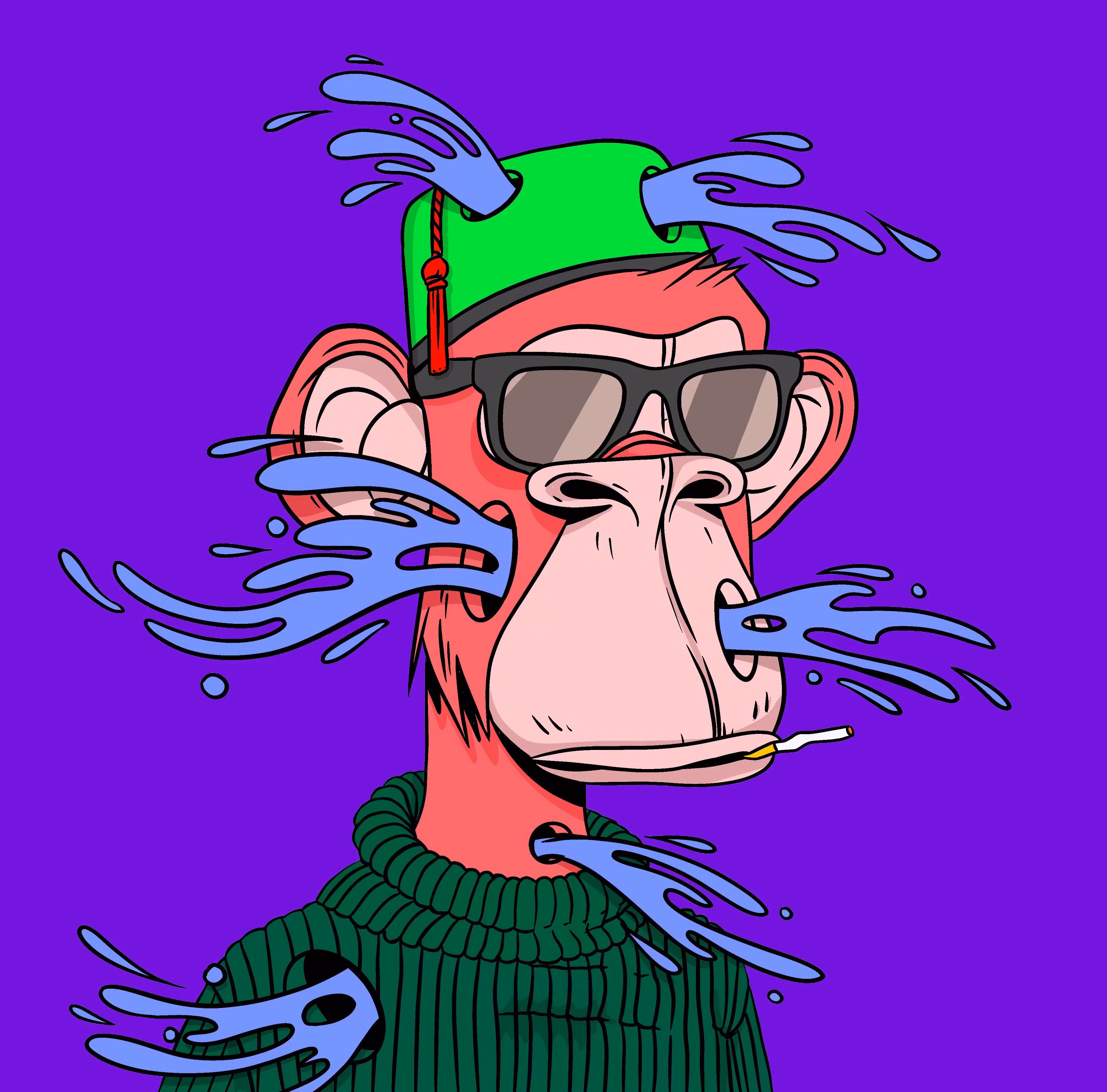 Bored Ape Remix Club: Bored ape remix #4077 - 1/1 Edition