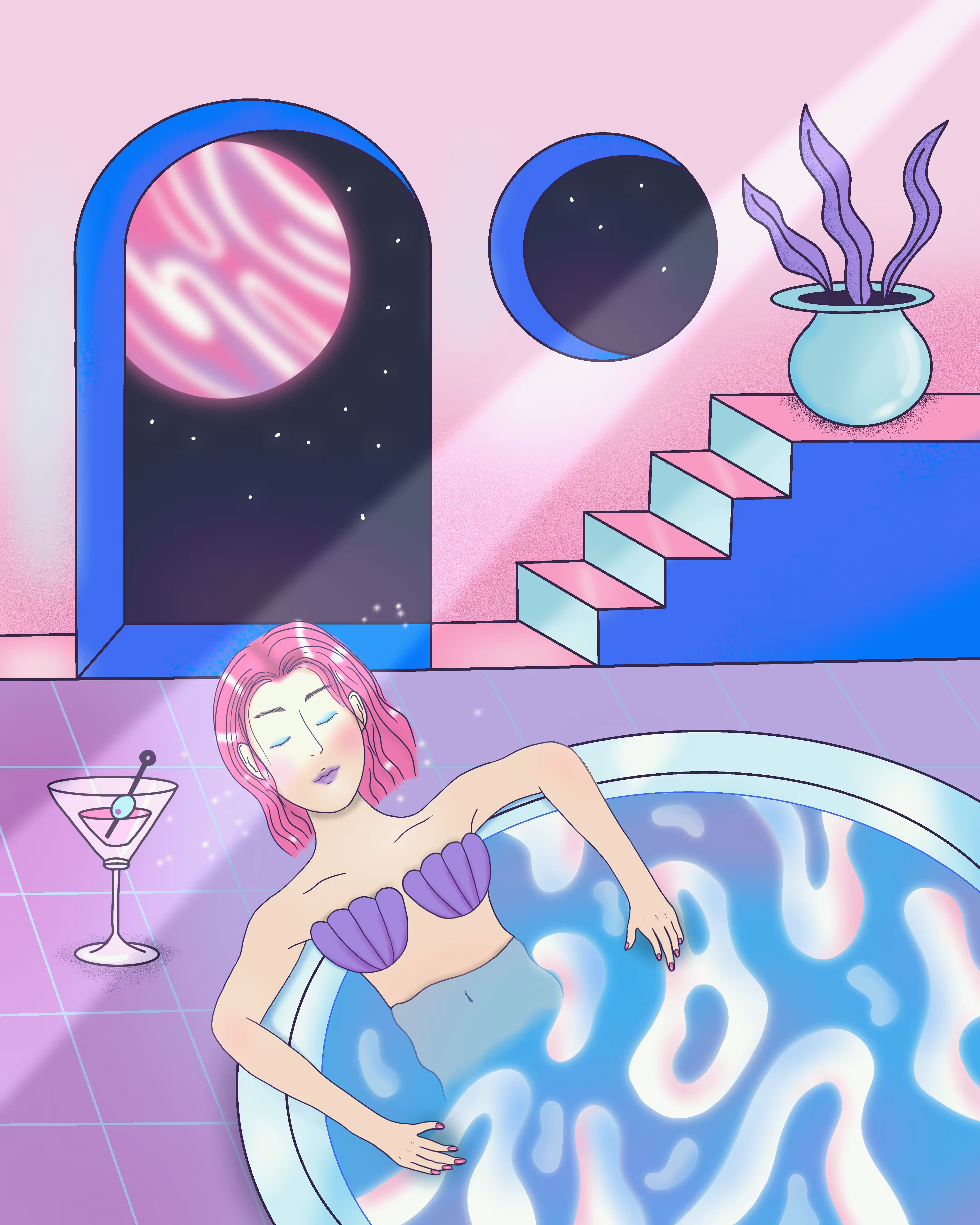 Chill on the moon