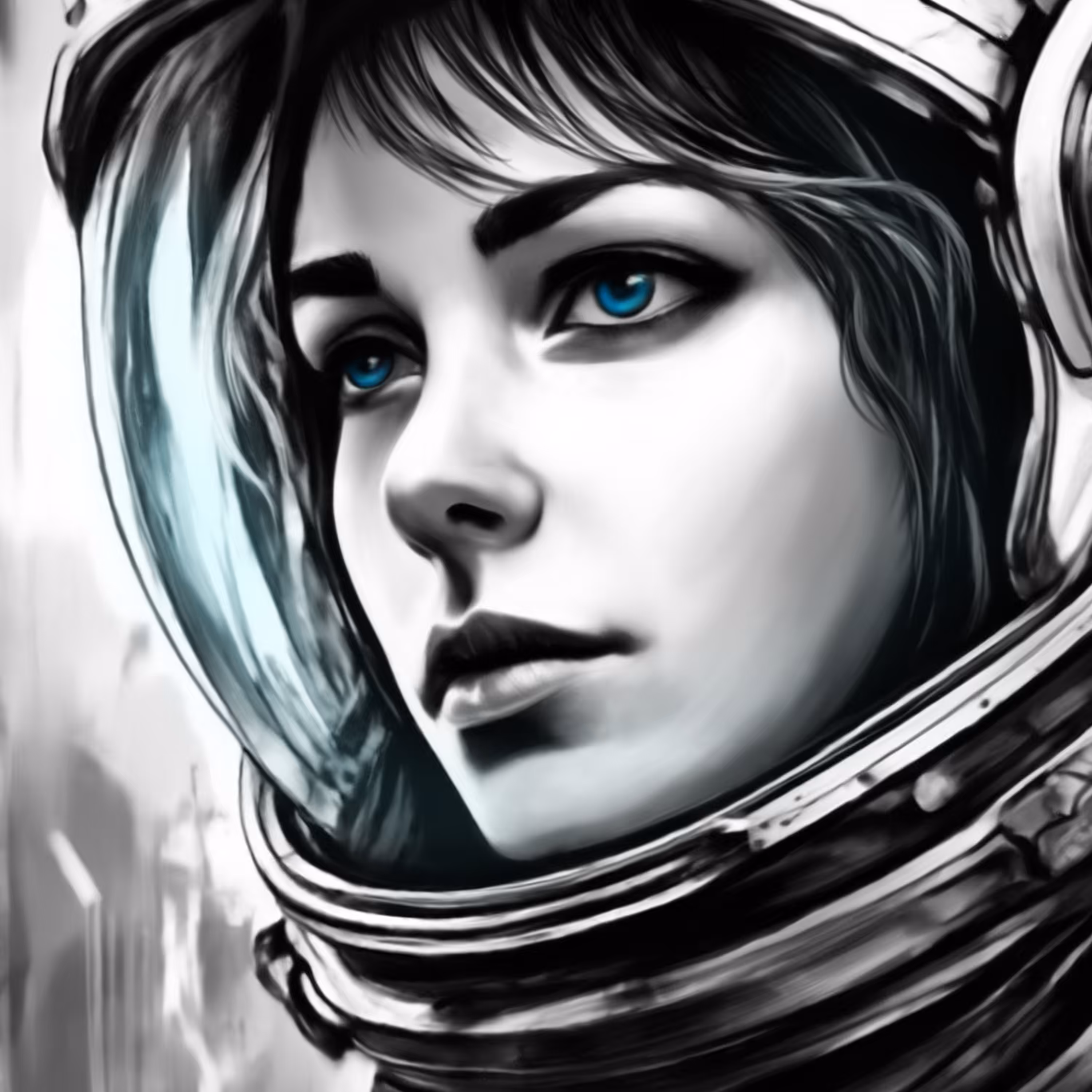 Reflection of Universe in her eyes