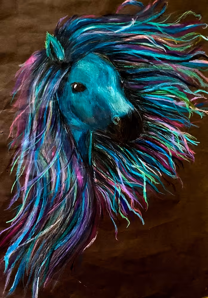 Just a horse who likes colors