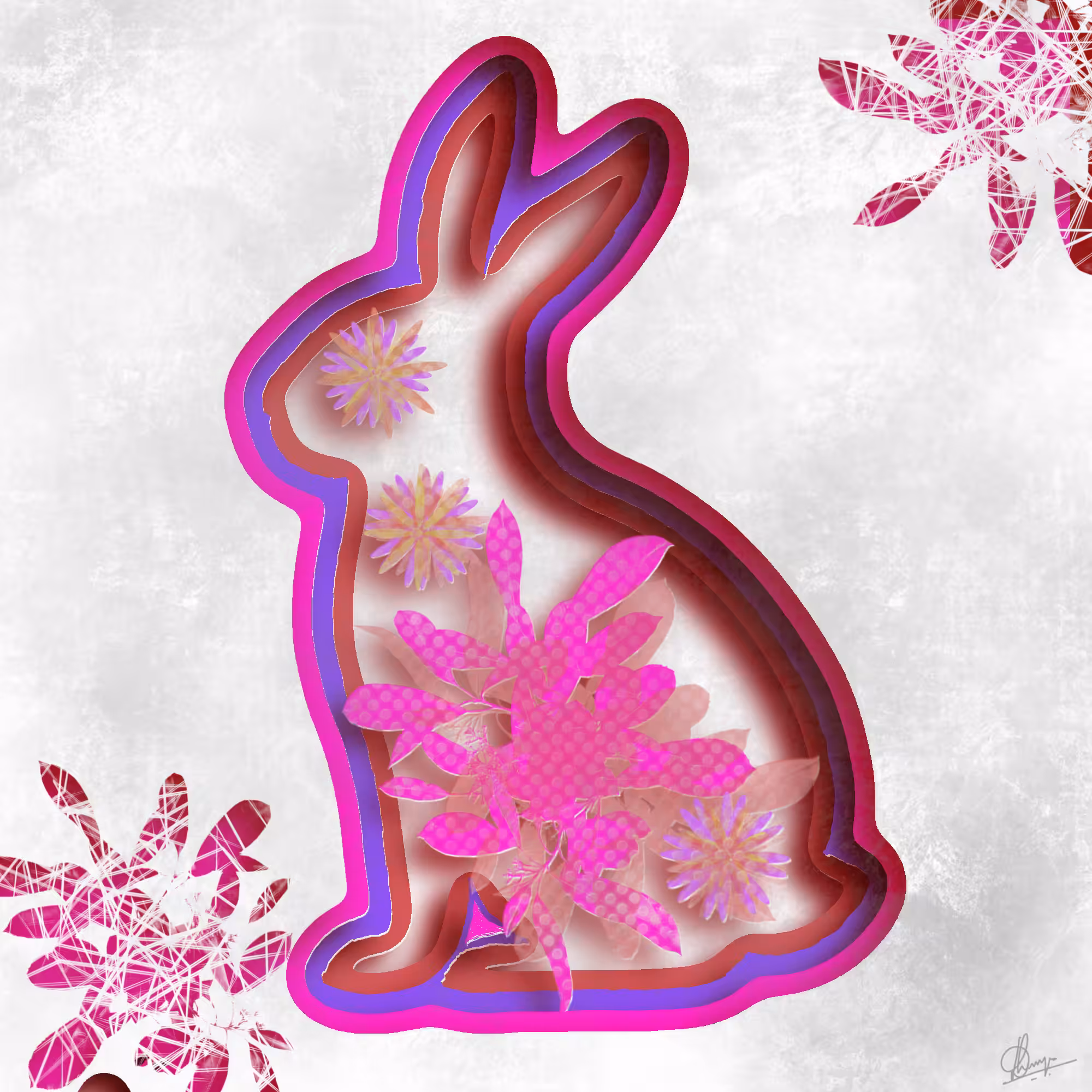 Papercraft Bunny