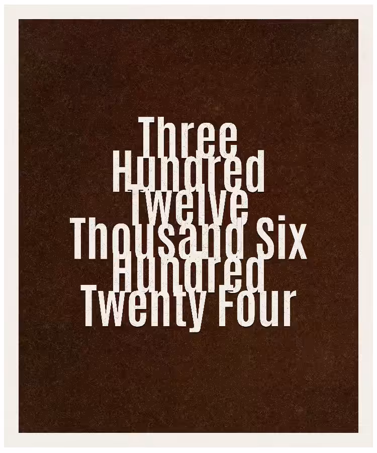 Count #312624