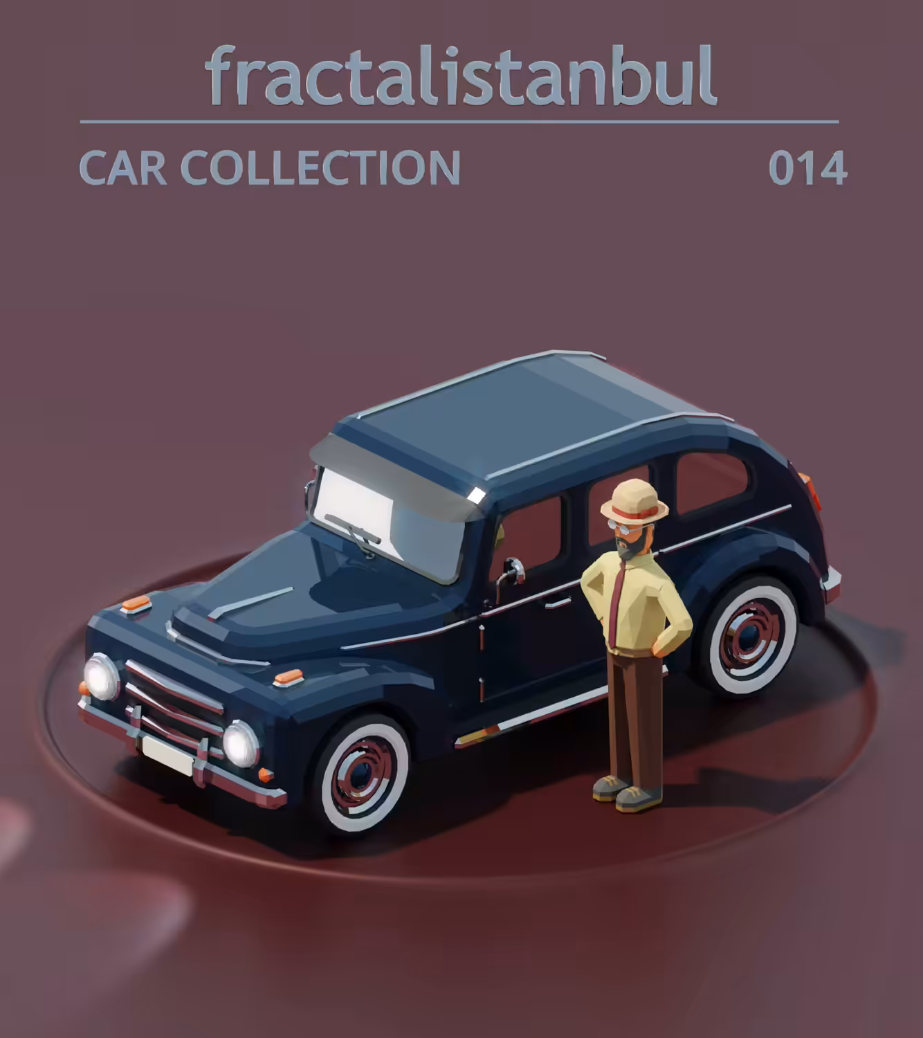 Car 014 - Dark Blue 04/10