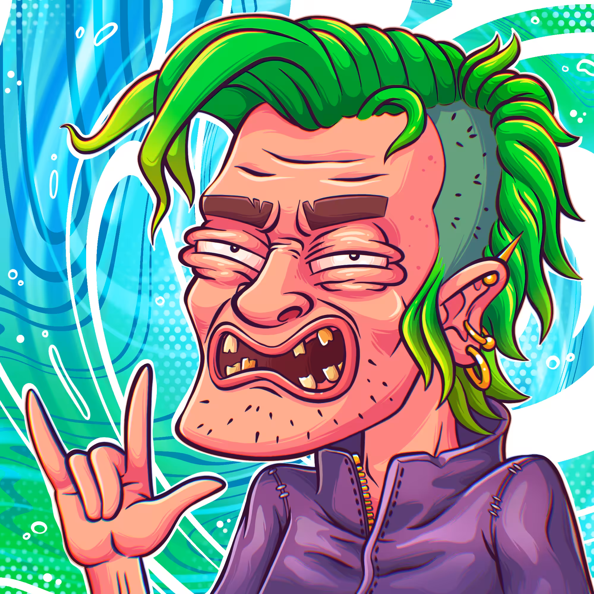 AVATARM #6 GREEN PUNK