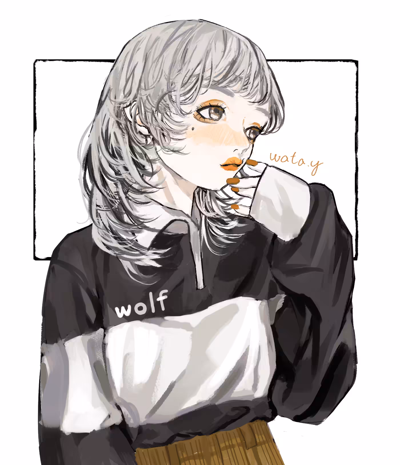 Wolf cut girl　#4