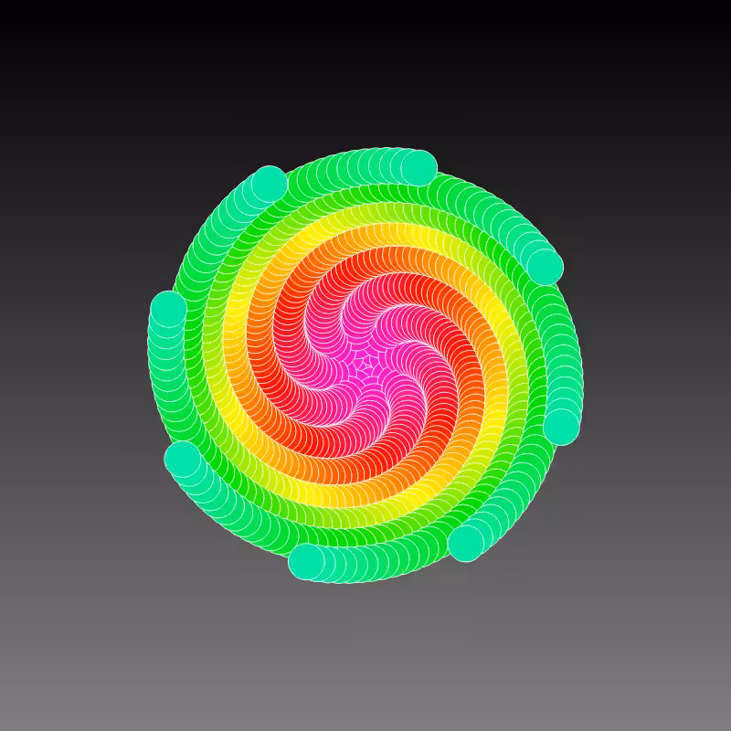 RAINBOW FLOWERS #75