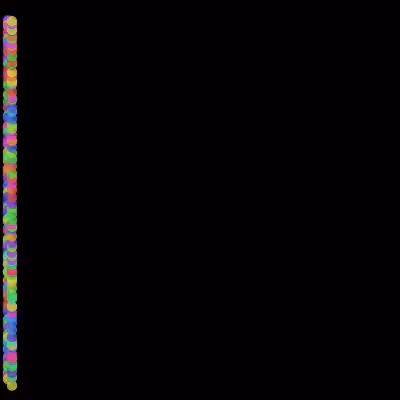 Up and Down Moving Dots