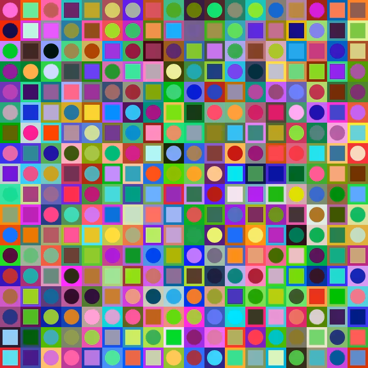 Square Dot Composition #222