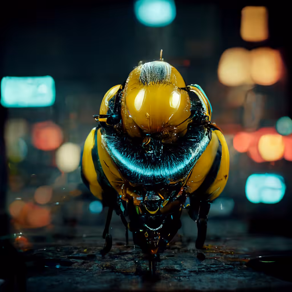 V Glitch AI Editions: Bee-Cycle