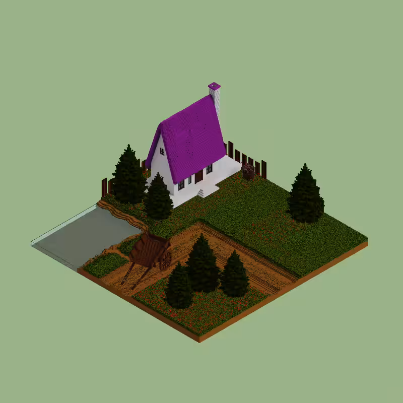 Pastel cottages #2 #7