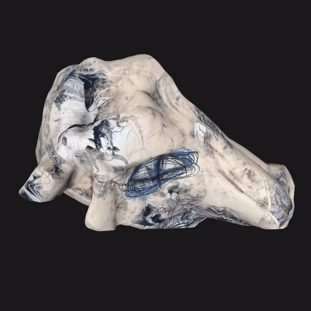 ''Large vintage Moloch Delftware part 2''