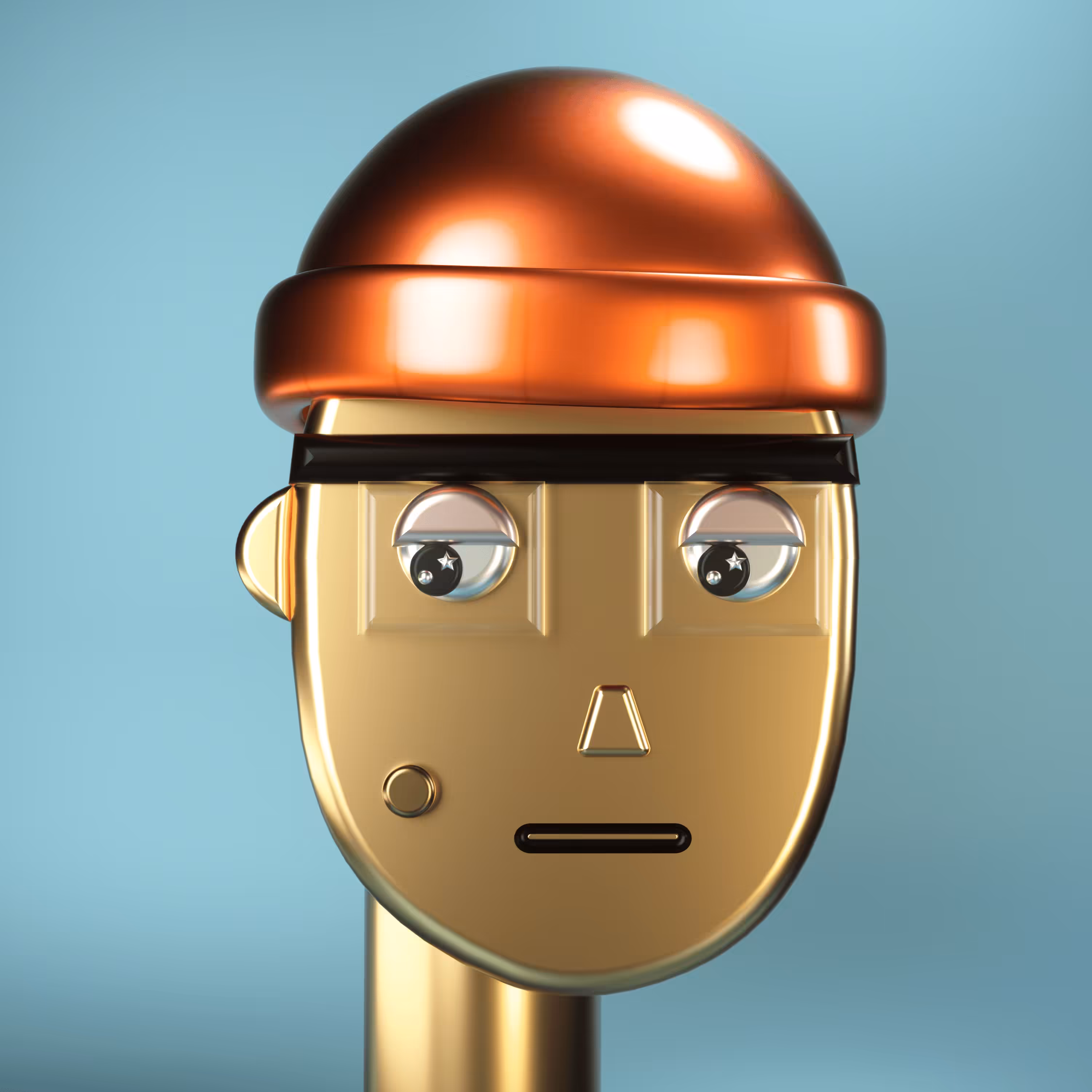3D Chrome Punks: 3D Chrome Punk #1055