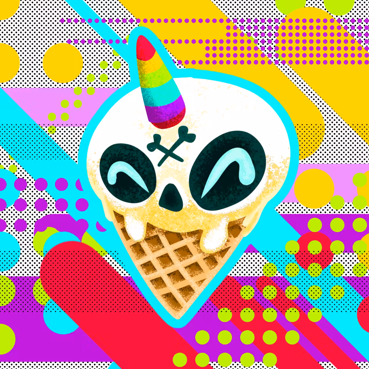 Ice Cream #4 "Unicorn"
