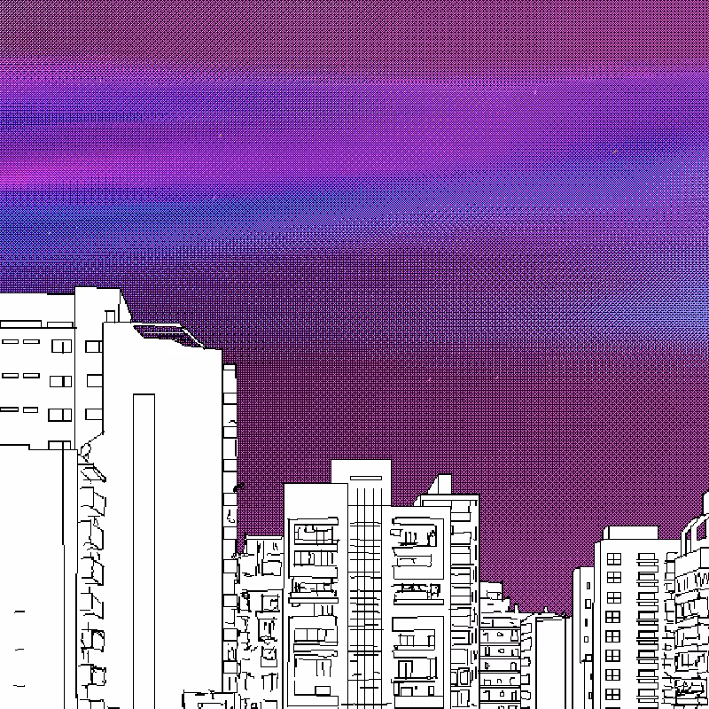 Observing the city through #12