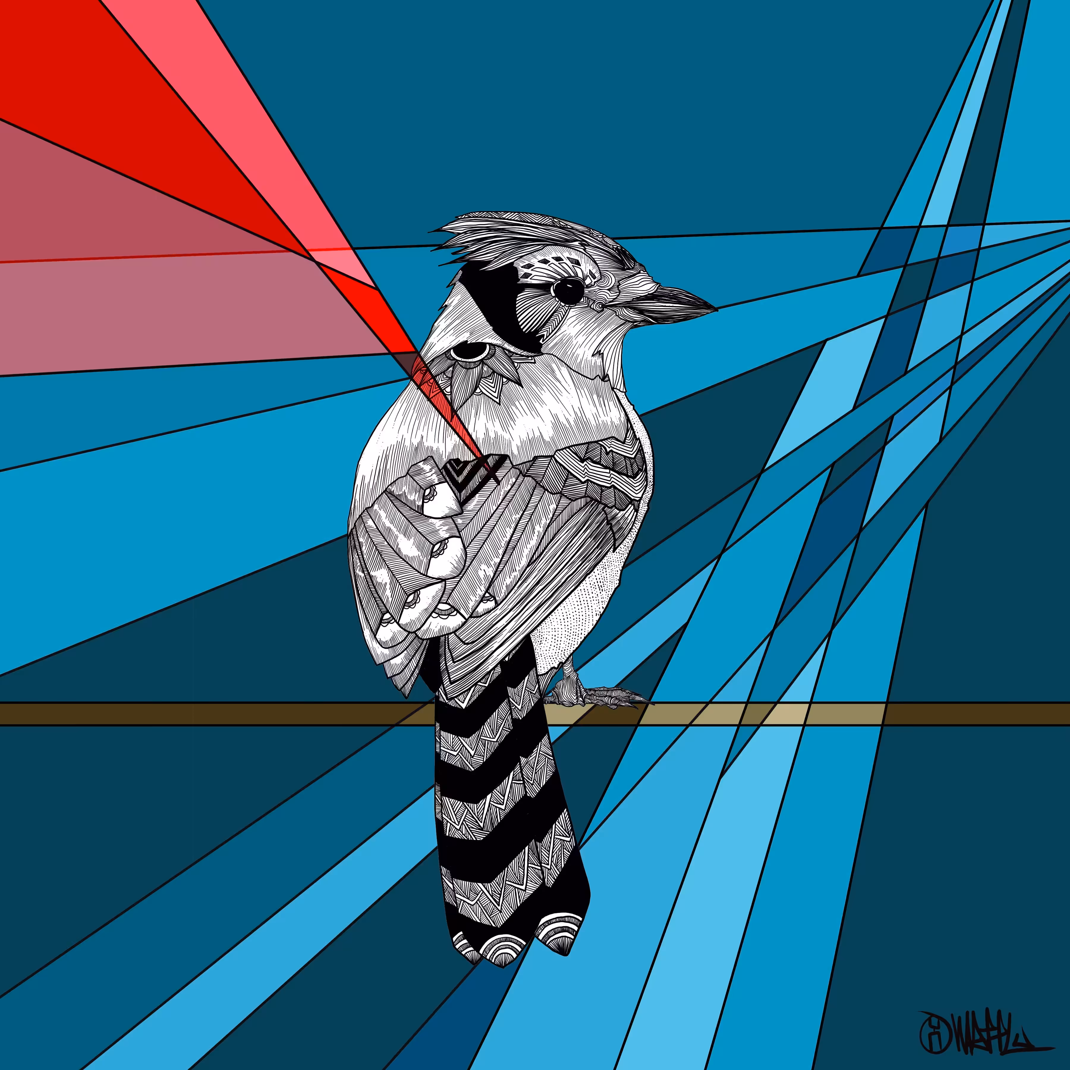 Three Little Birds - The Blue Jay