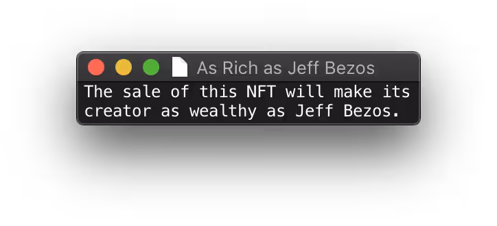 As Rich as Jeff Bezos