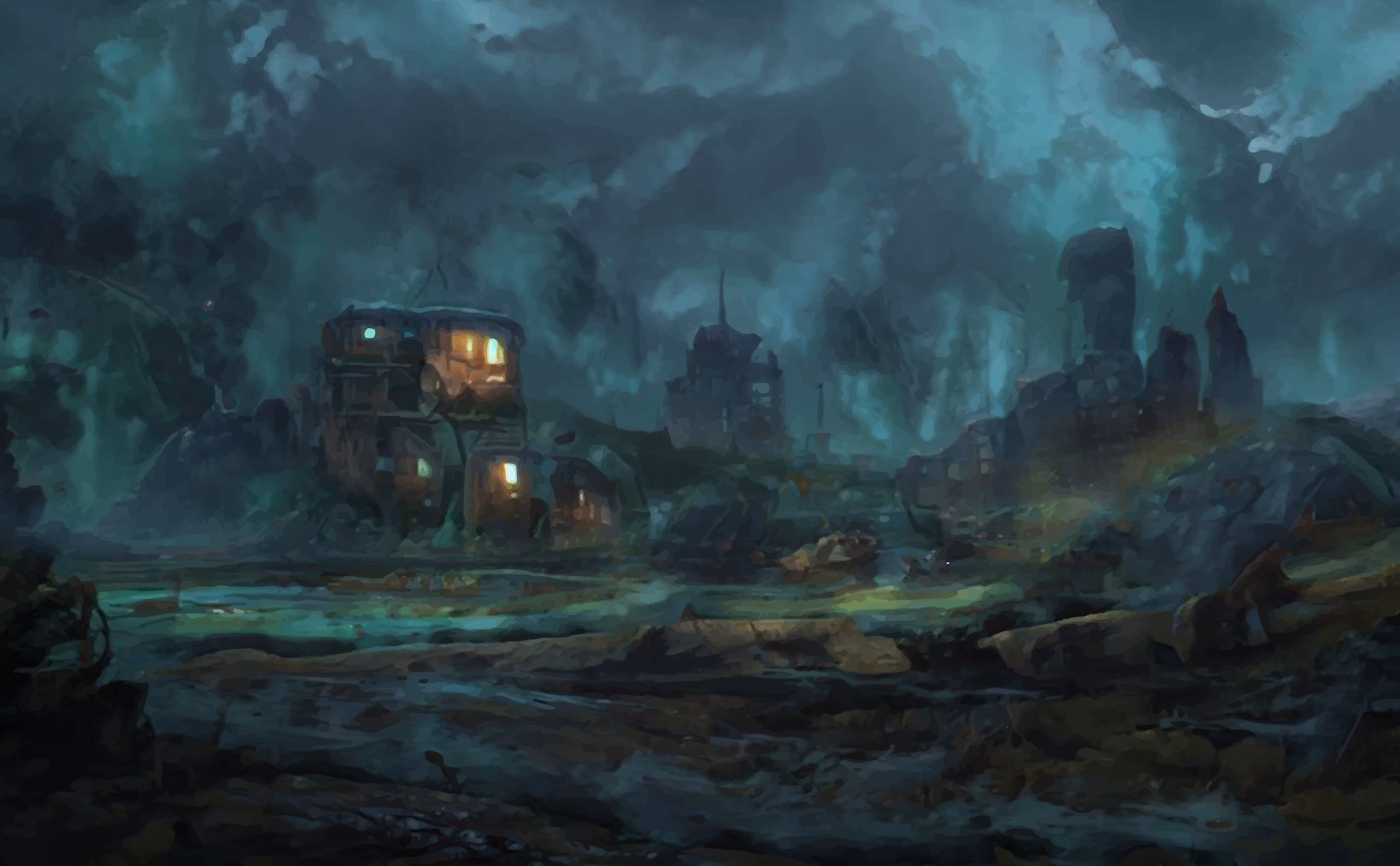 Bright swamp