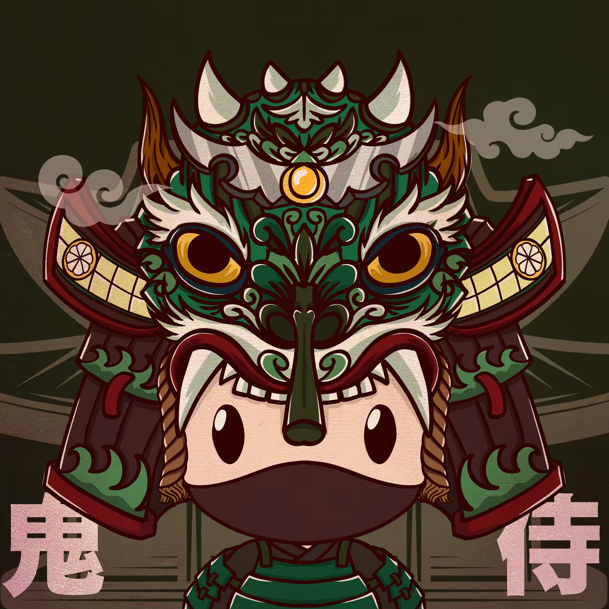 Midori Oni Samurai Boy