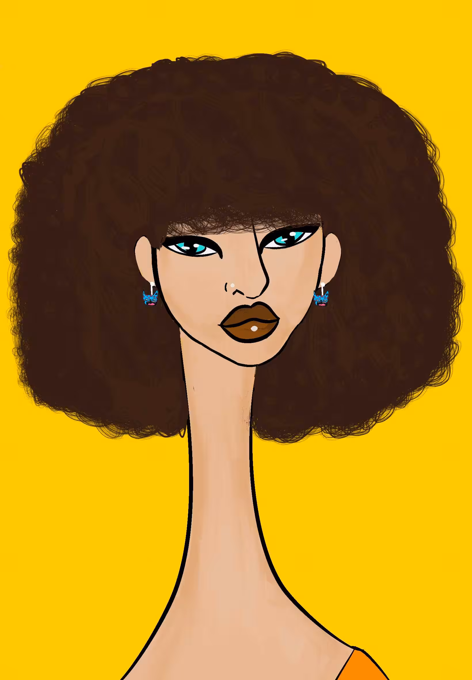 Long Neckie Lady #1600