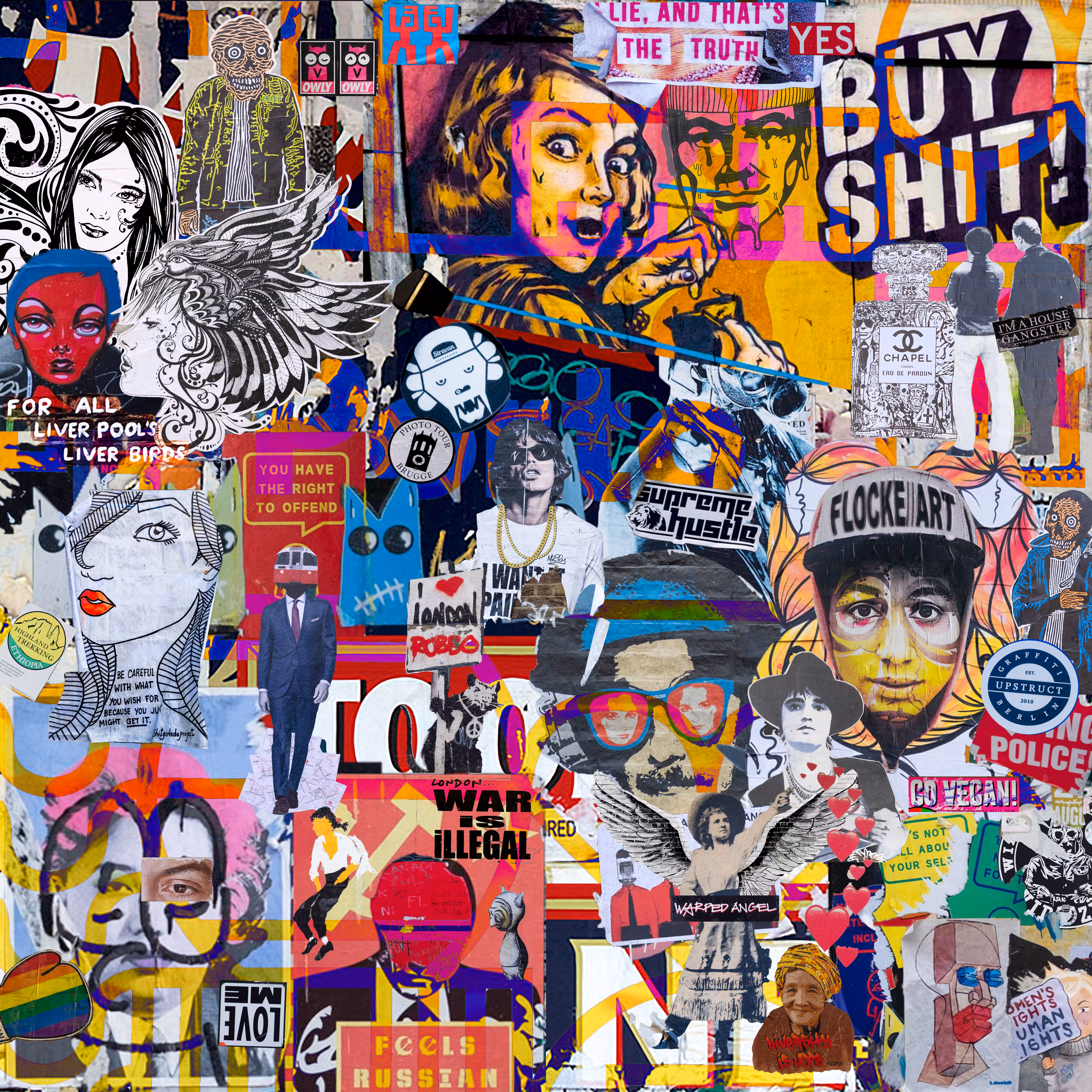 MadebyGDIrons Street Art Stickers Part One Number Two