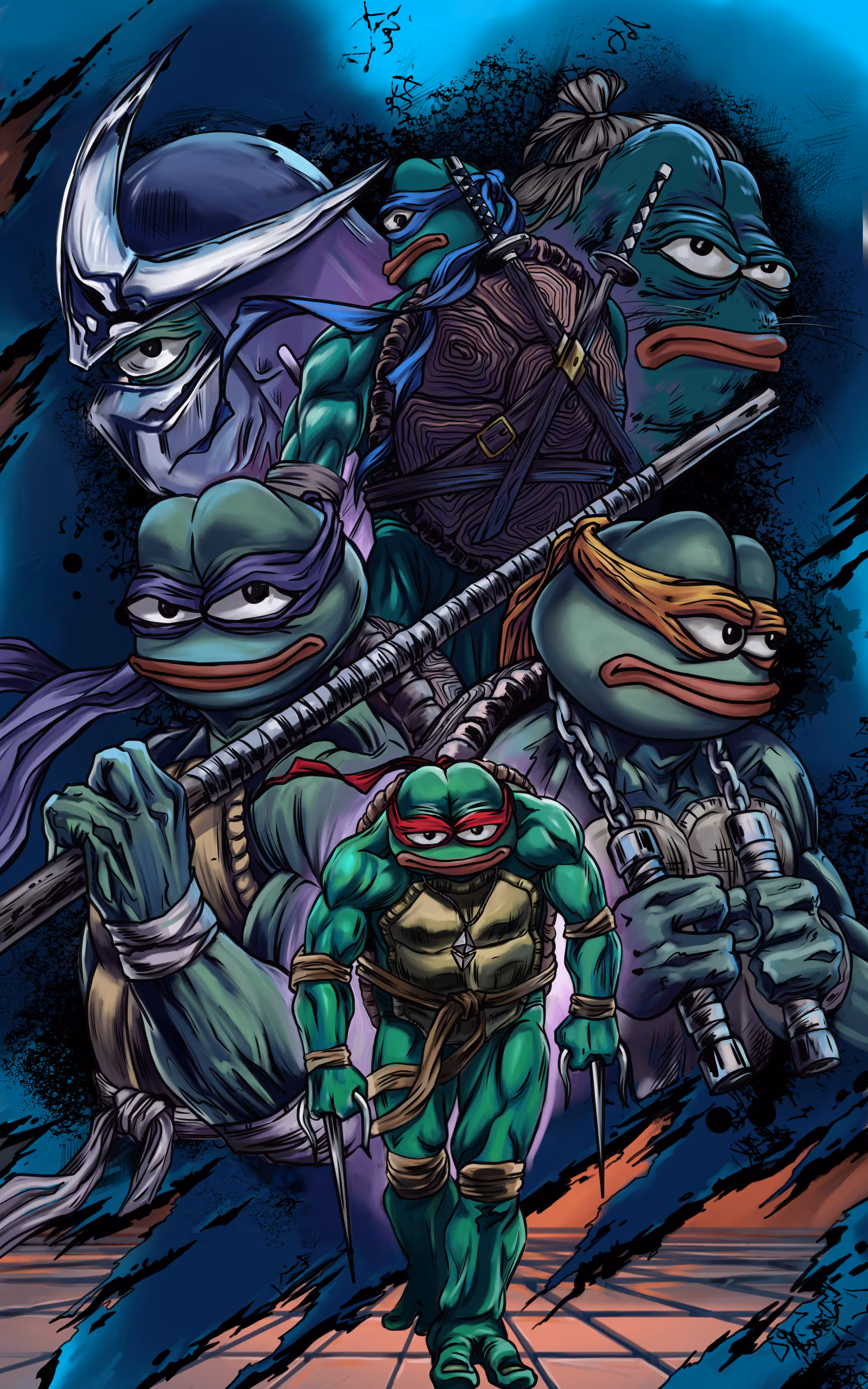 🍕 Pepe Mutant Ninja Turtles 🍕