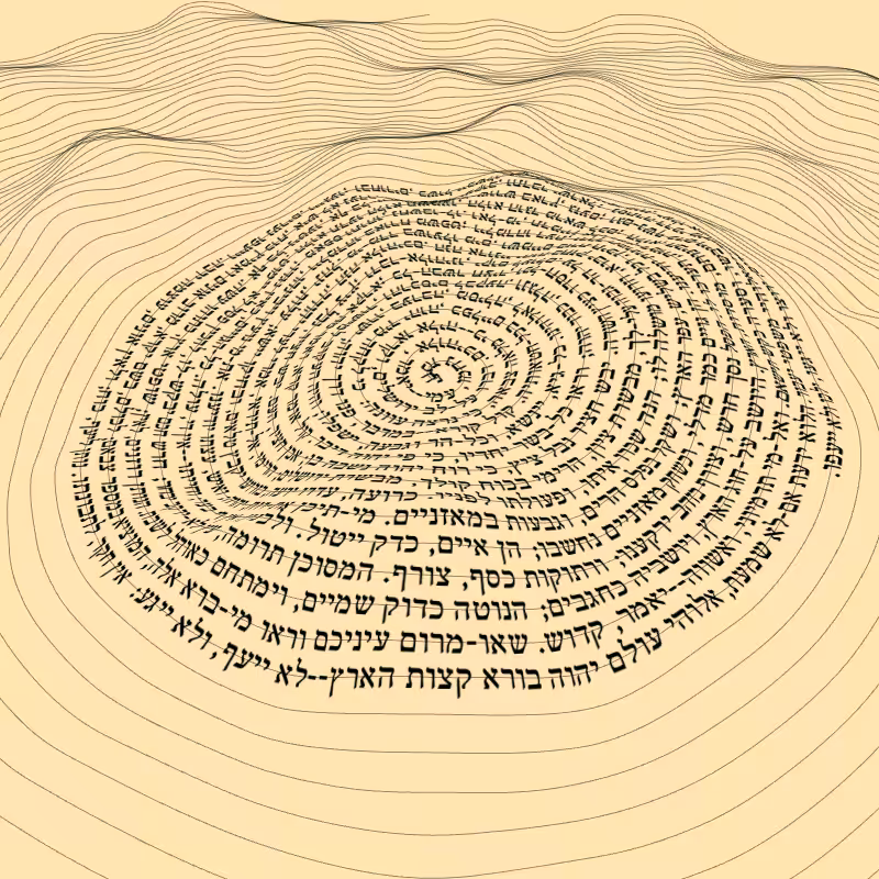 Topographic text #18