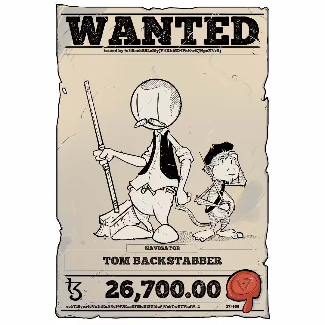 TOM BACKSTABBER | TEZOS PIRATE 27/666