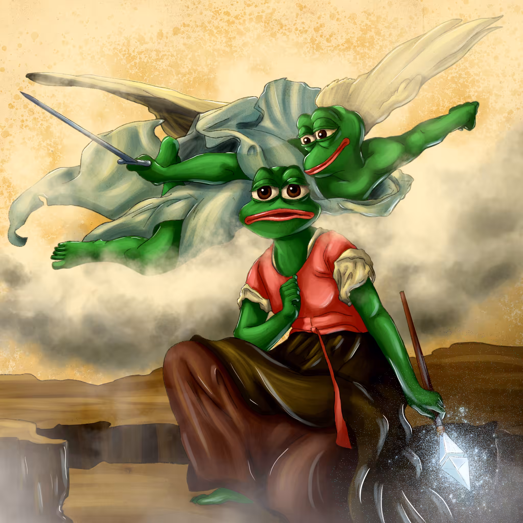 Pepe of Arc listening to the voices