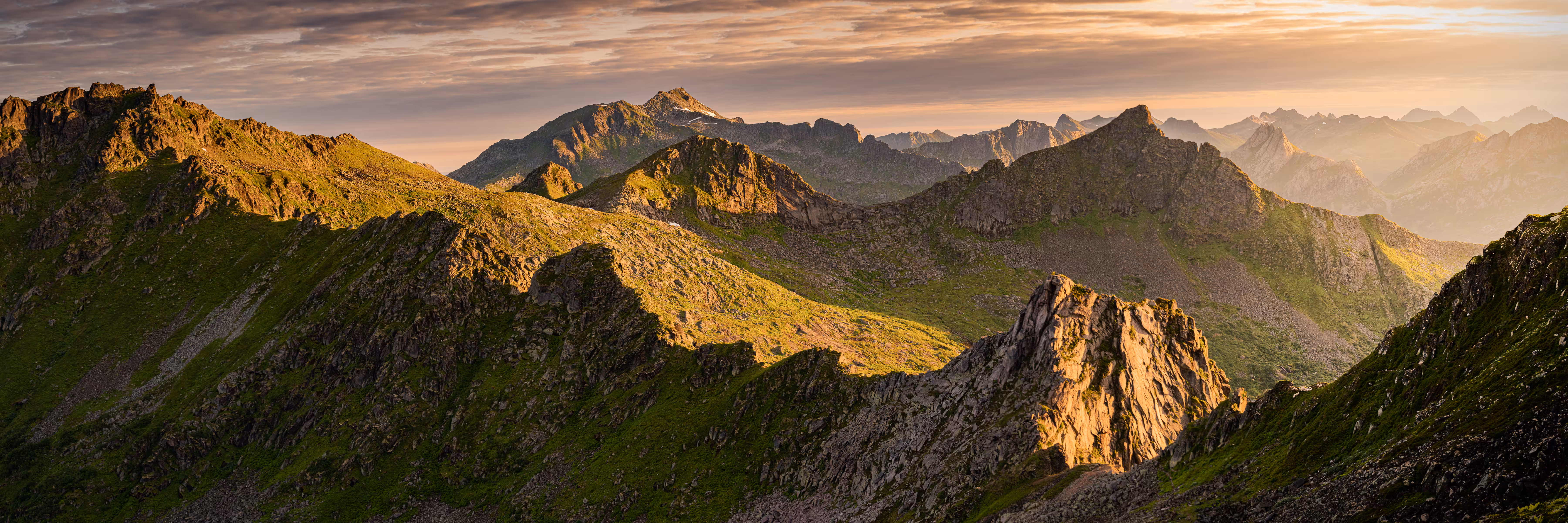 Sun Kissed Mountains