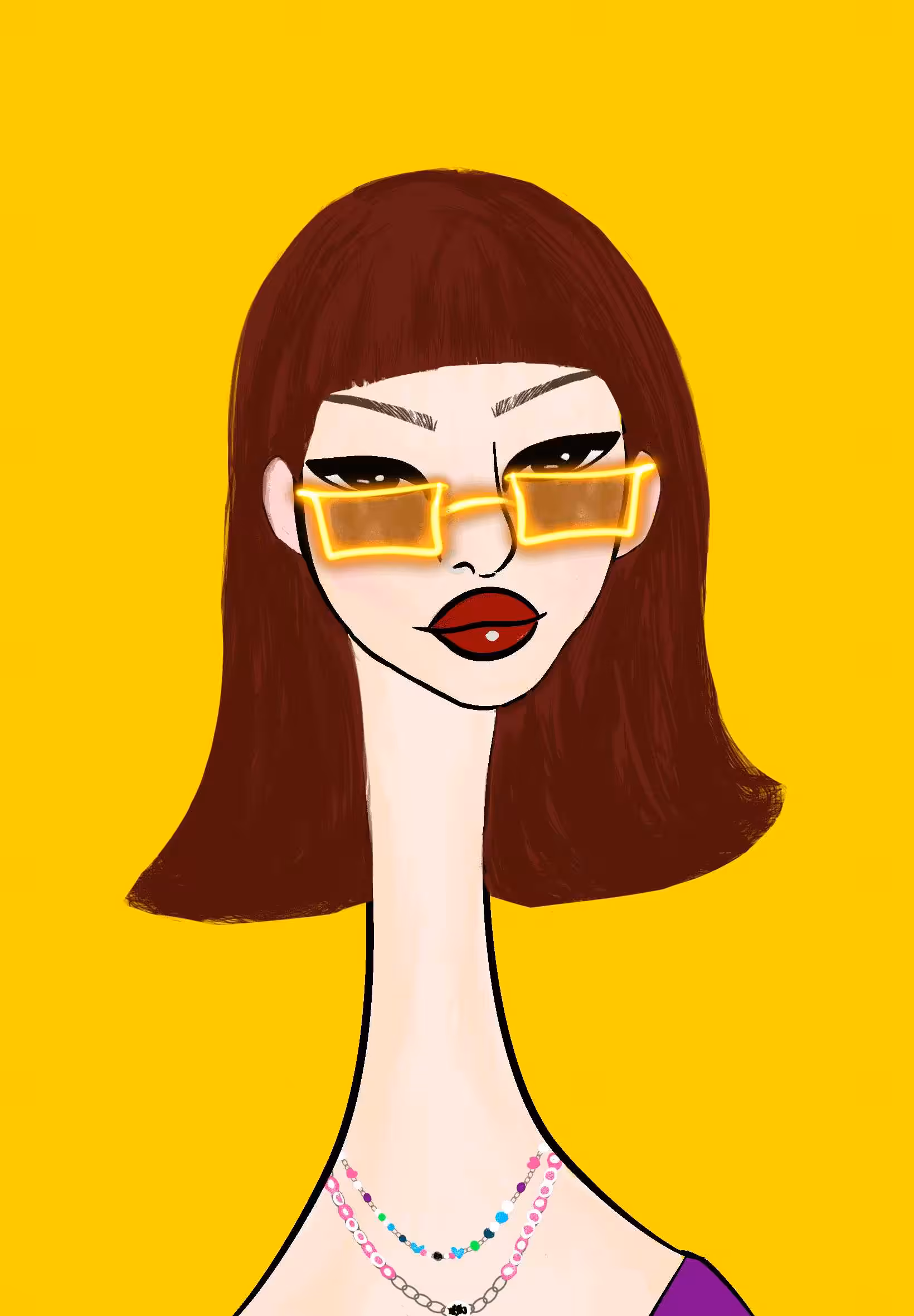 Long Neckie Ladies: Long Neckie Lady #2181