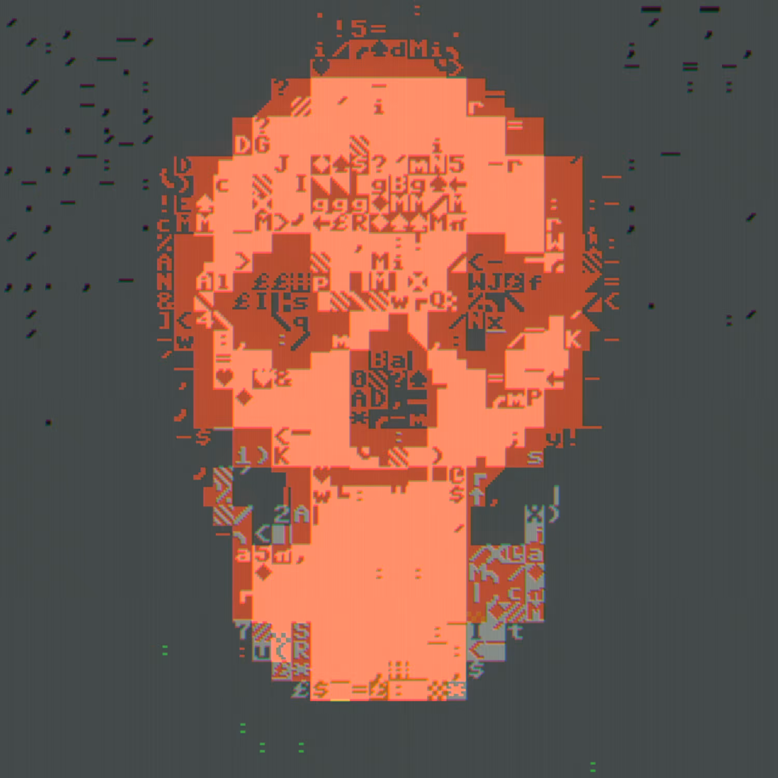 DOS Pixel Skull Vanitas 35