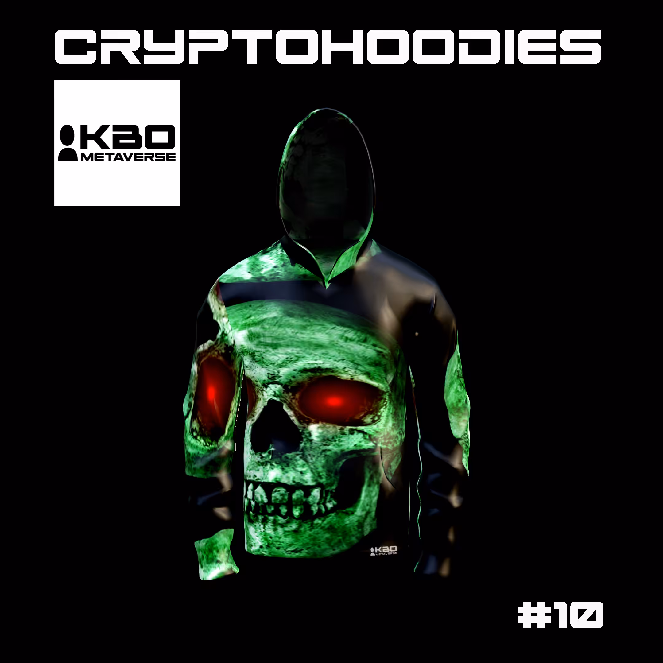 Cryptohoodies Skull #10
