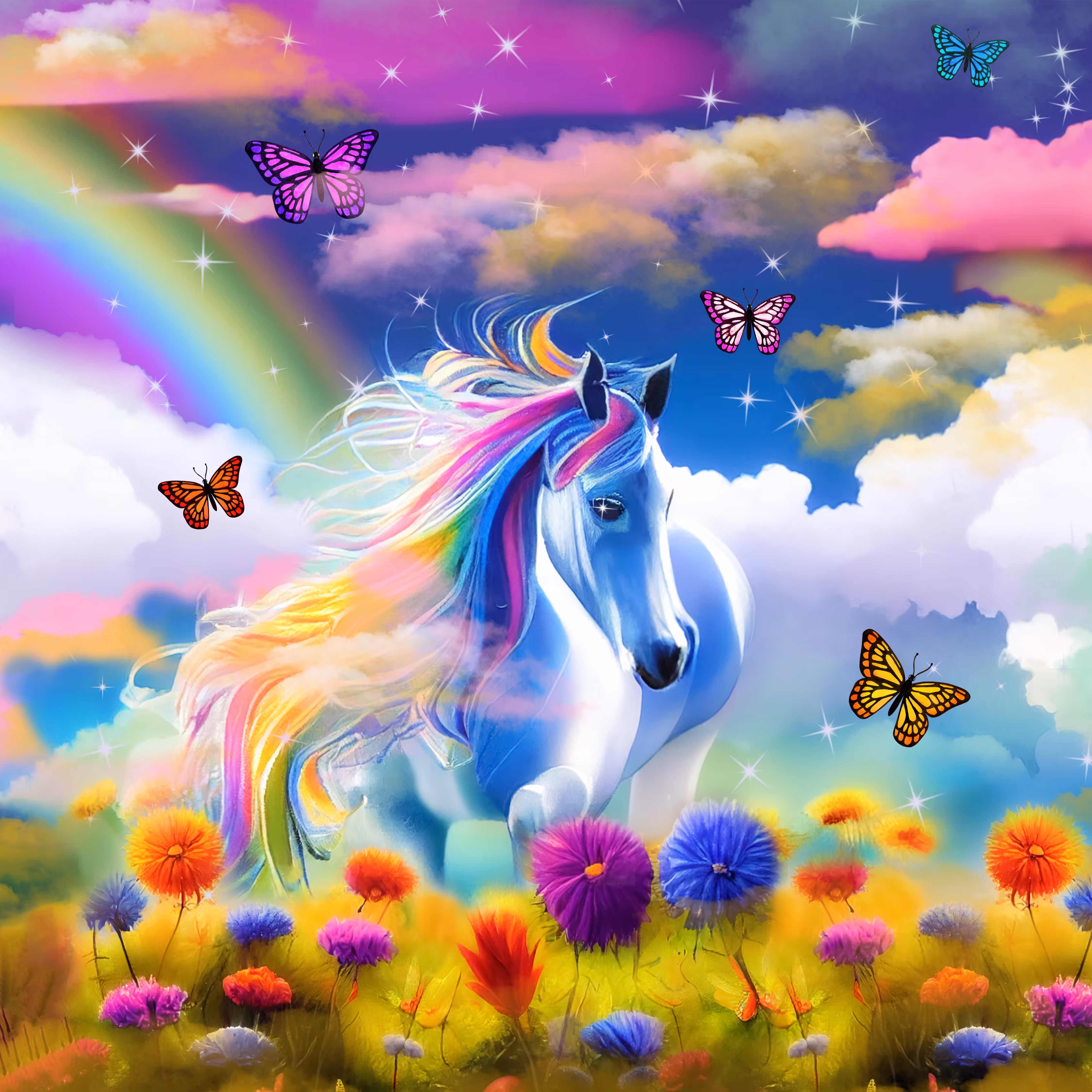 Rainbow Horse