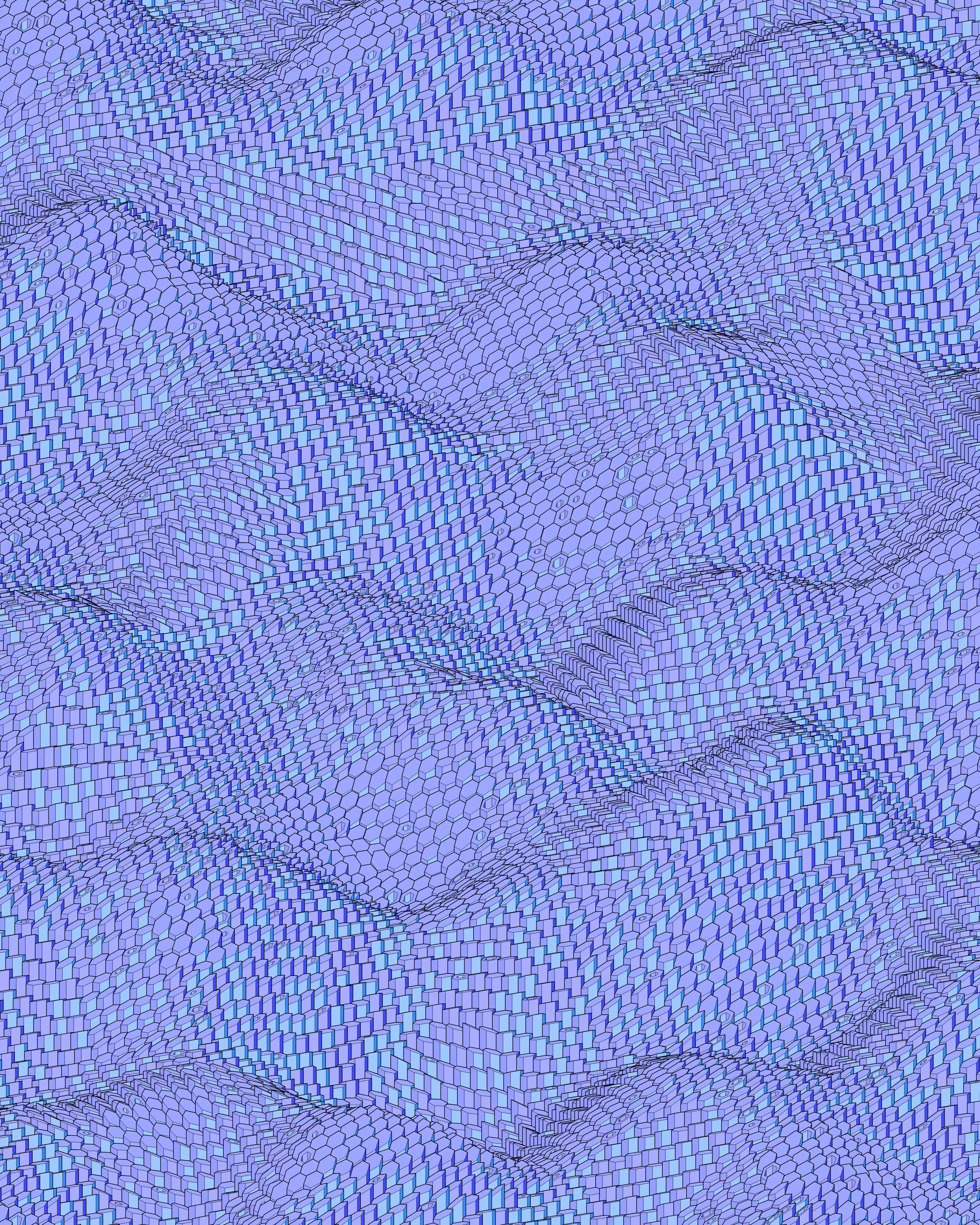 Hexagones Landscape #164