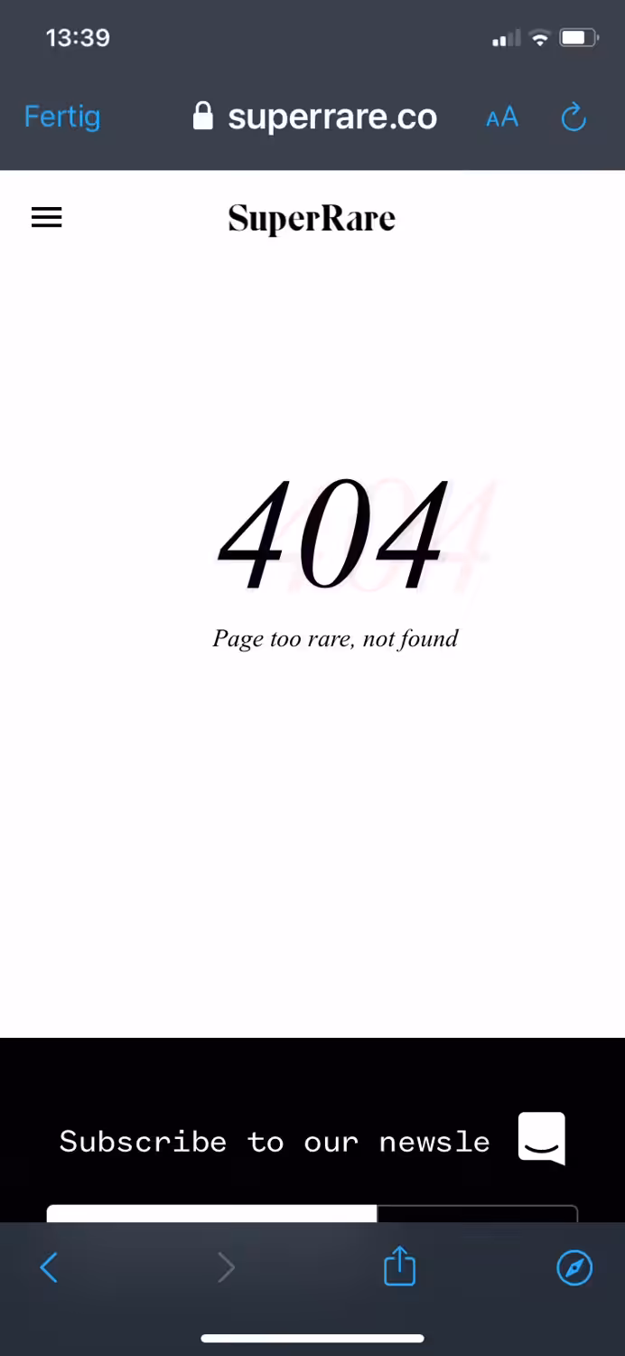 404 - nothing is perfect, or maybe it is...
