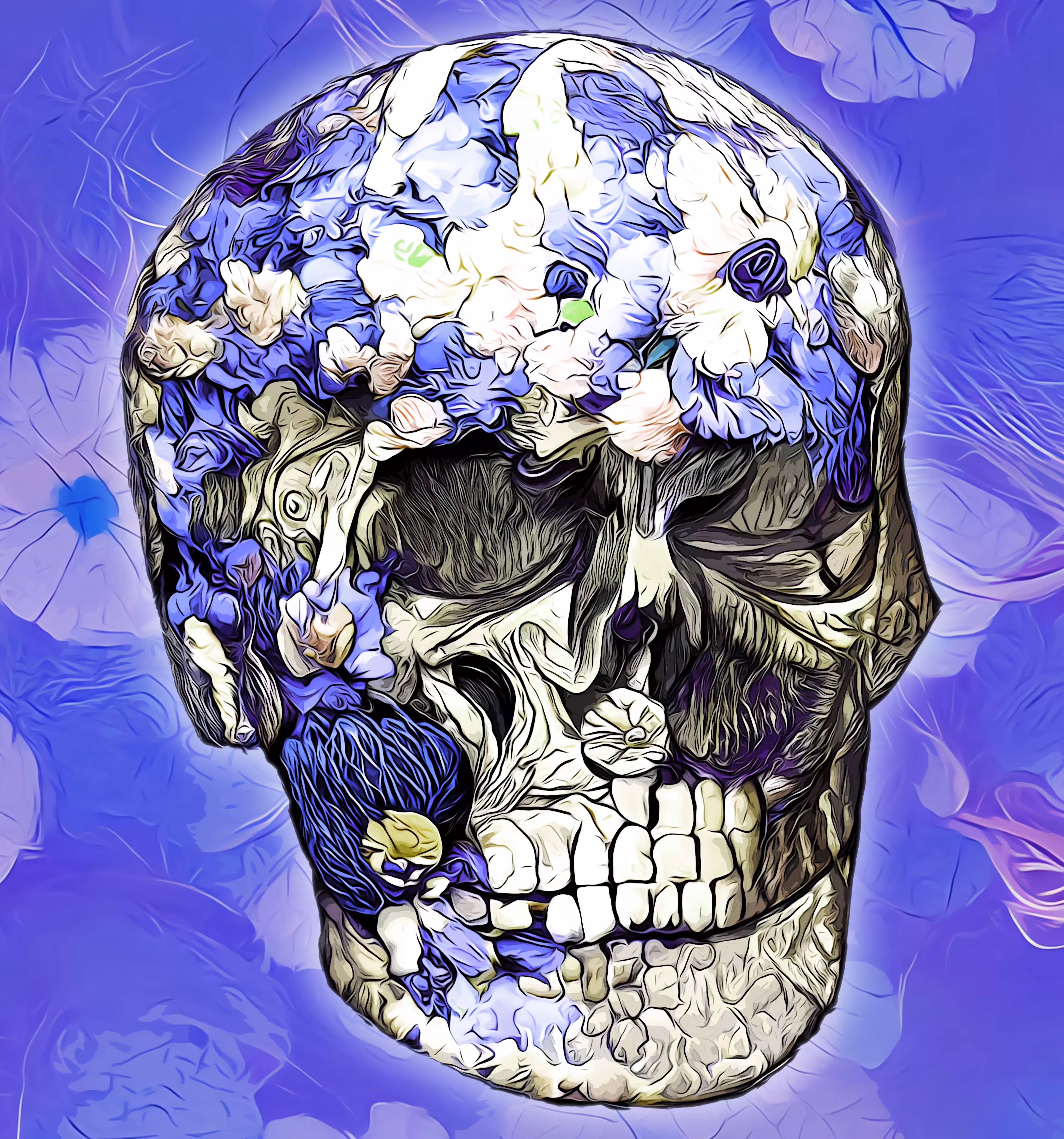 Skull Art - Buddleja davidii