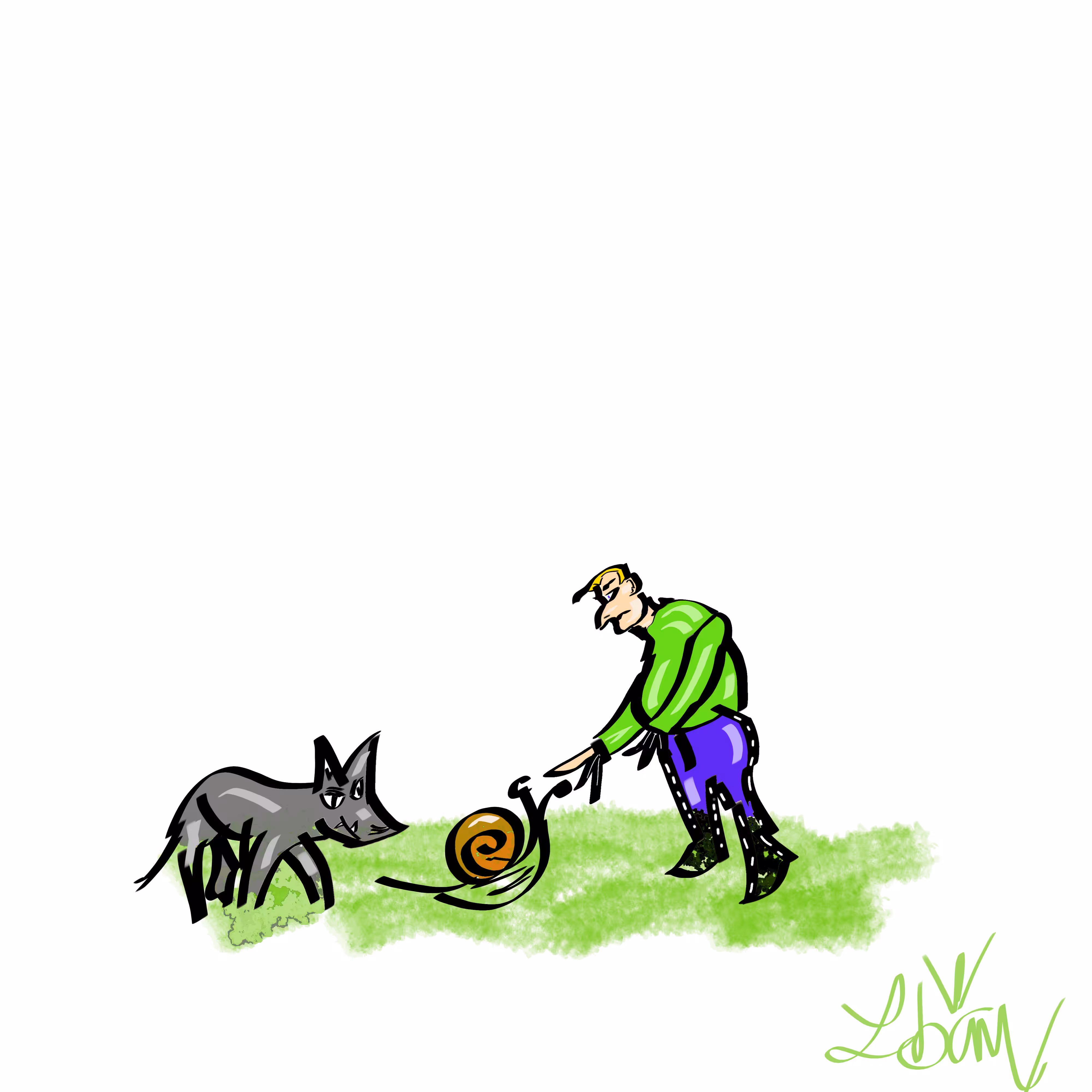 The man and the snail
