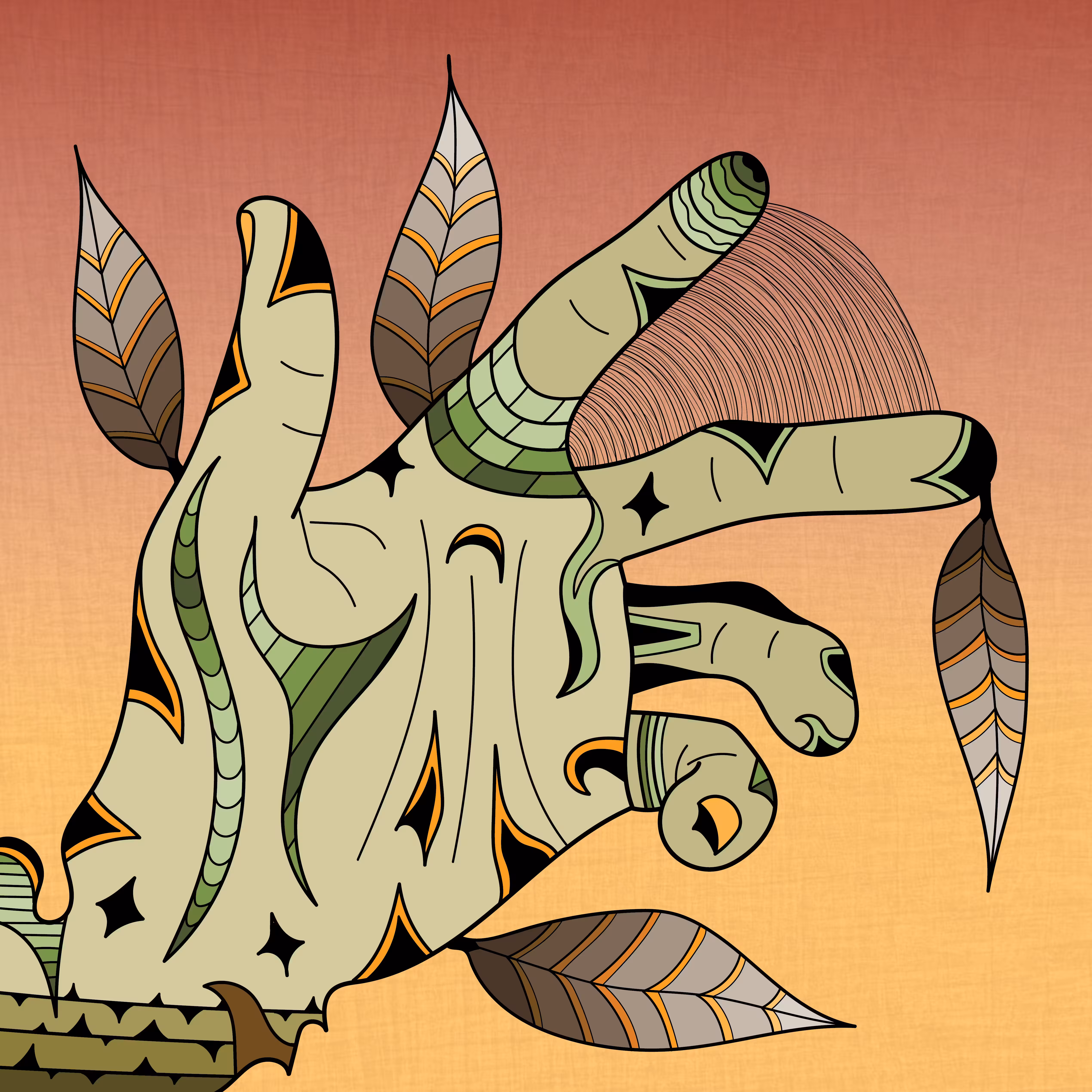 Sacred Hands 1/3: Leaf Hand