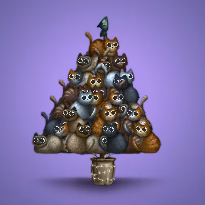 Fluffy Christmas Tree #2