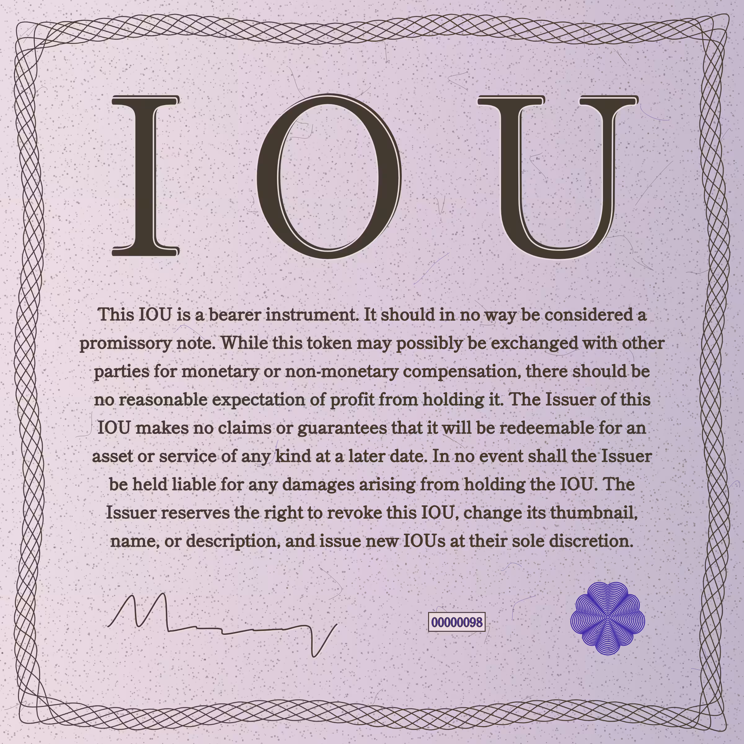 IOU #98