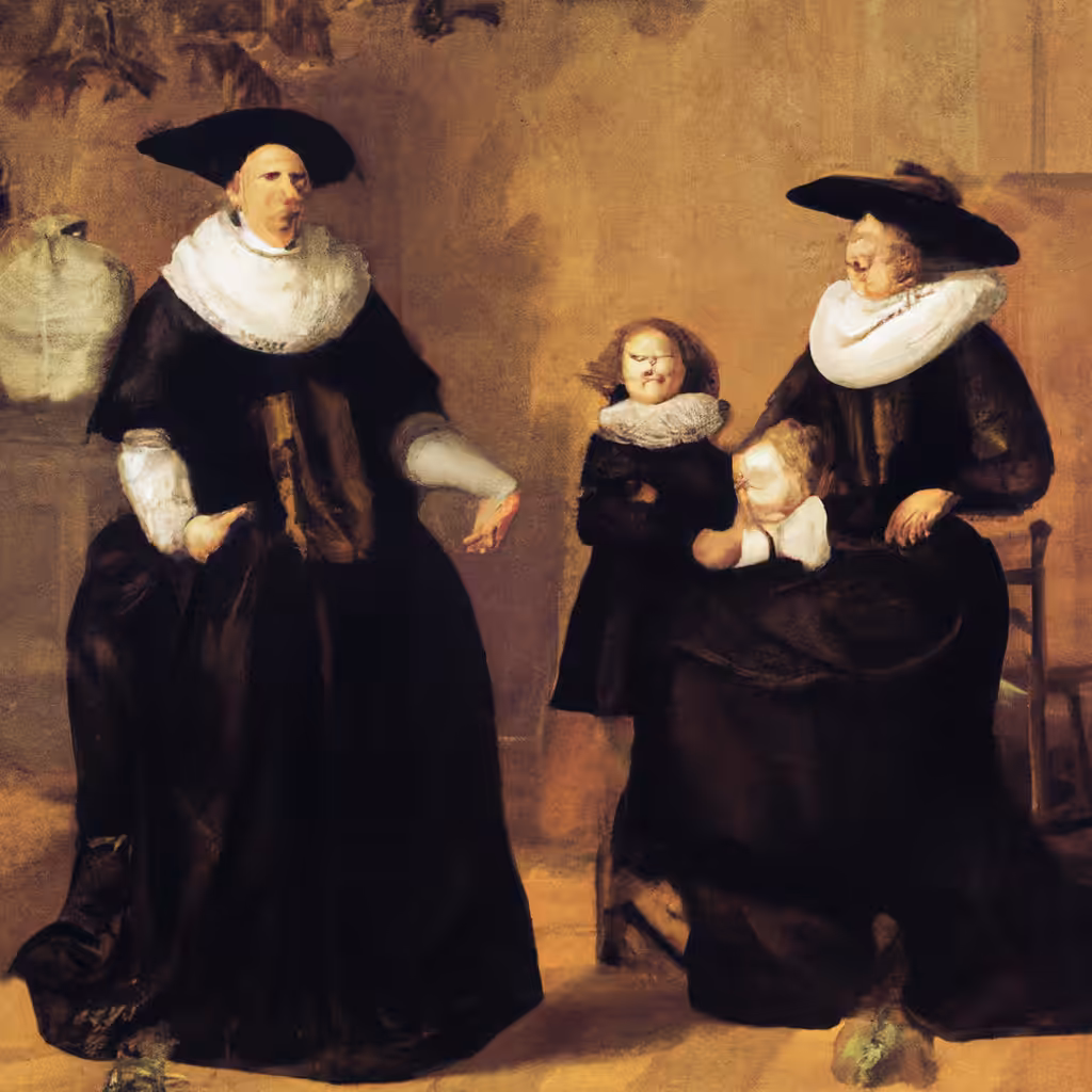 'Family Portrait Oil Sketches'