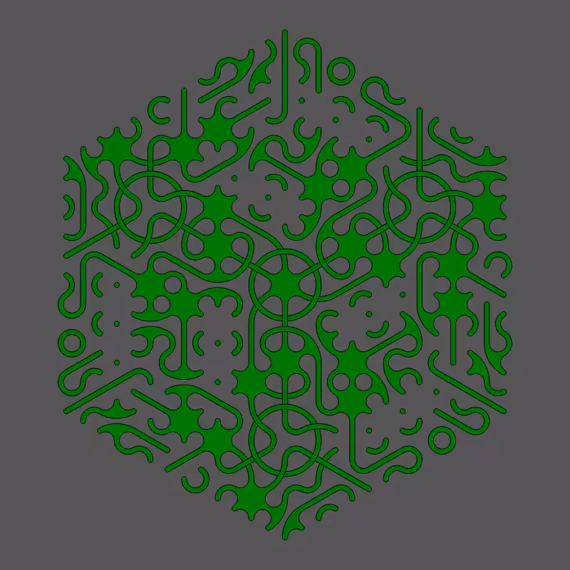 Threefold Symmetry - Dark Variations #185