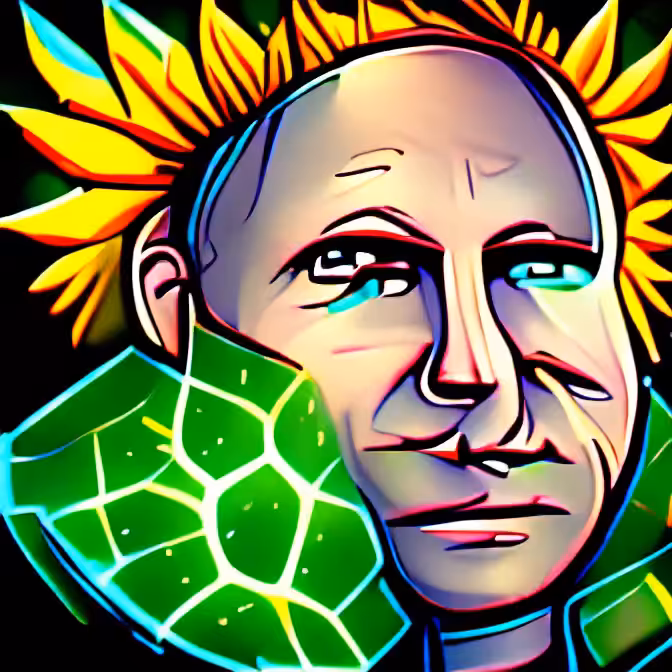 Solarpunk Portrait 1