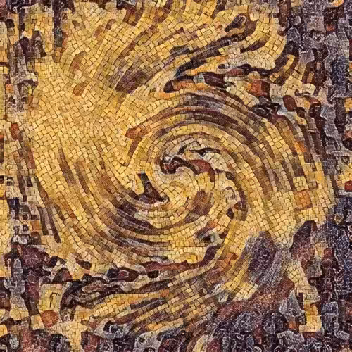 Perfect Abstract Art Polygon: Moving Puzzle Pieces 