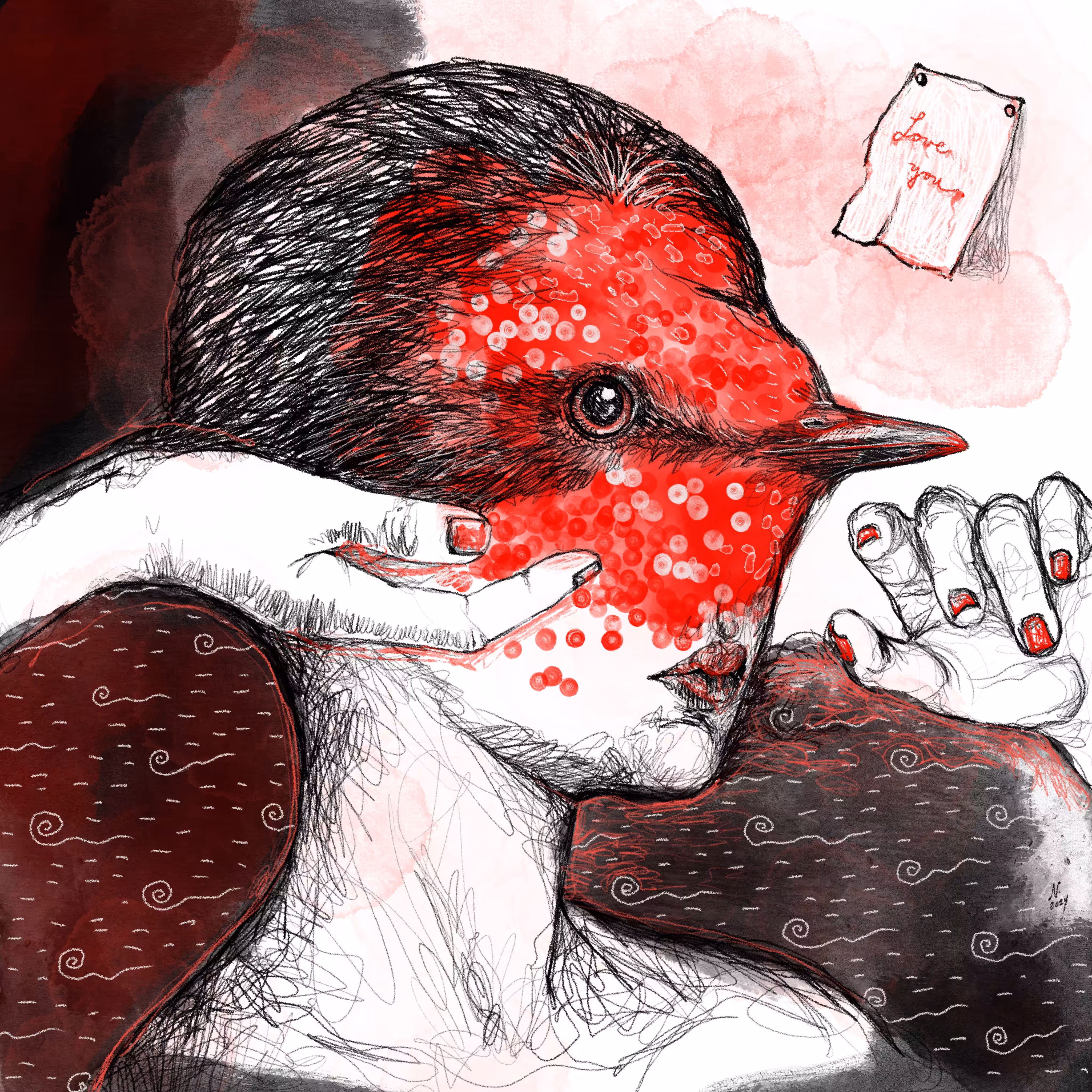 Love from a Red Bird