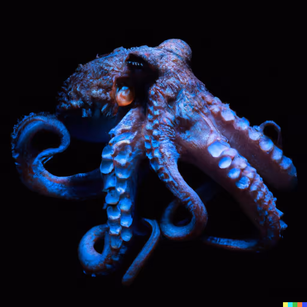 blue pieuvre