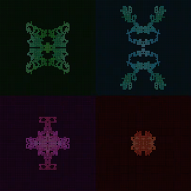 Dither Creatures 2x2 #102