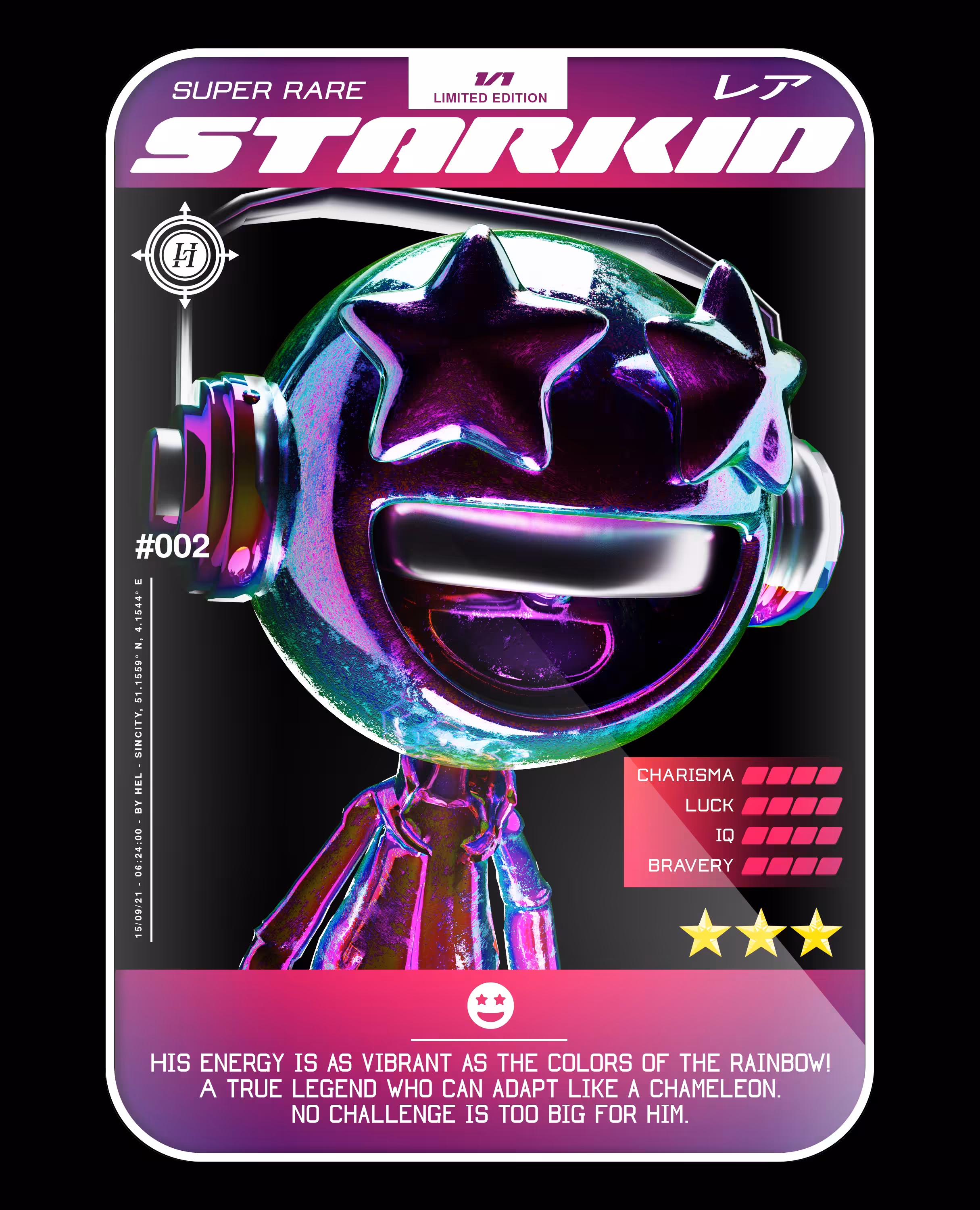 #002 - SUPER RARE STARKID - COLLECTORS CARD