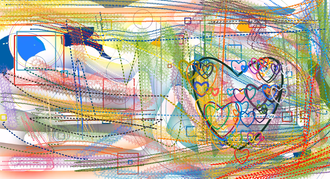 Blockchain Landscapes : map of love
