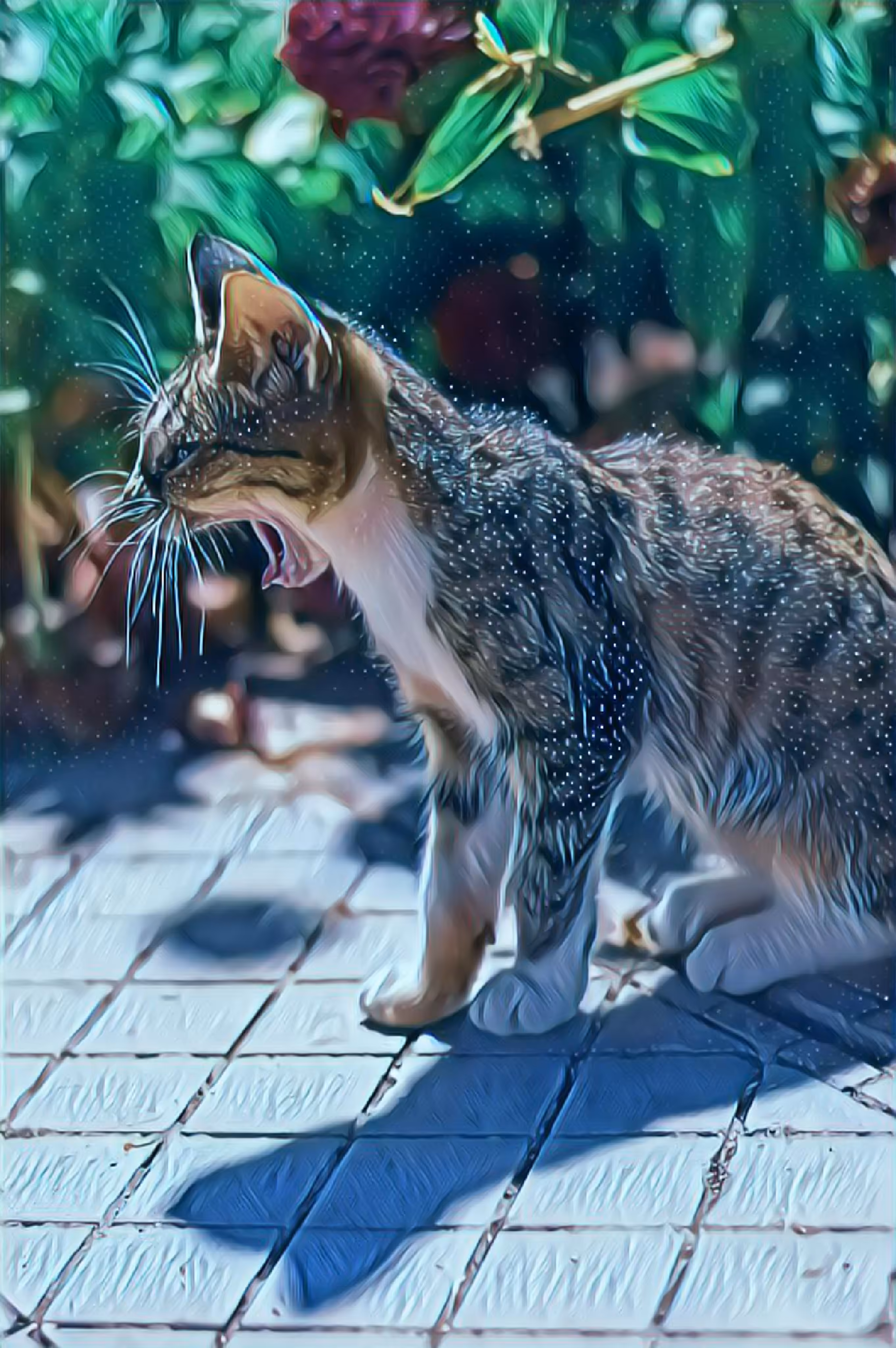 Catty yawn